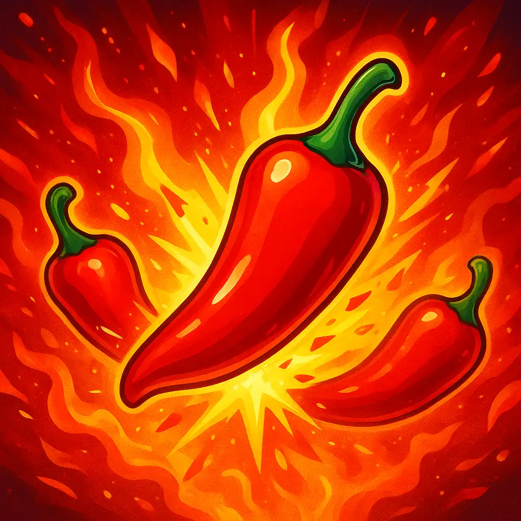 Chili Poppers slot game cover art